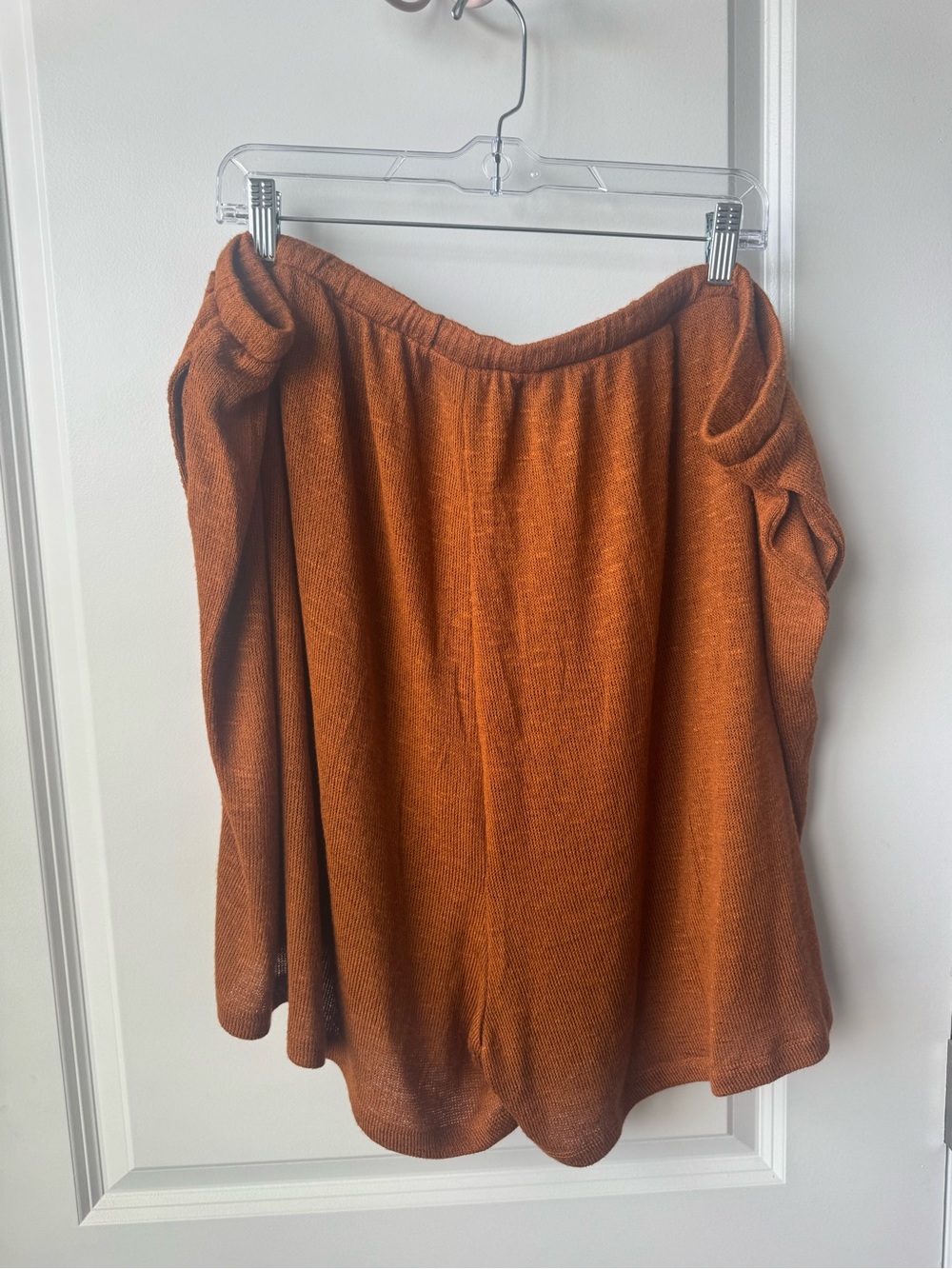 torrid Rust High-Rise Drawstring Knit Short - Picture 3 of 6